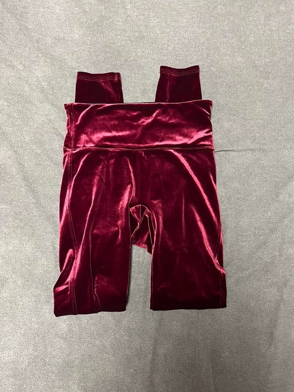 Spanx ready to wow burgundy velvet leggings